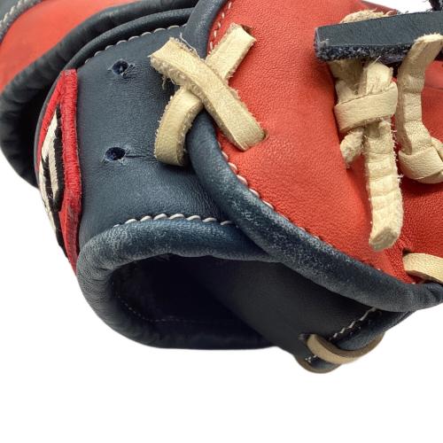 ZETT (ゼット) 軟式グローブ レッド GRAN STATUS ファーストミット 左