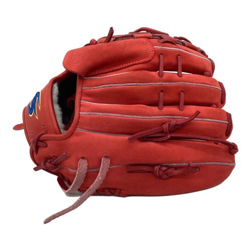 すみれスポーツ 硬式グローブ レッド ケース付 投手用 左投げ用