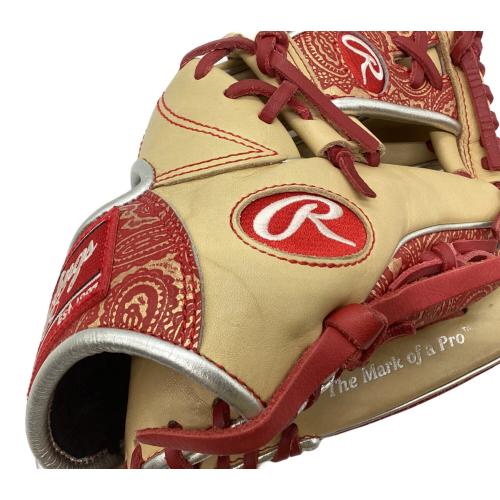 Rawlings 軟式グローブ 赤/ベージュ 左利き用 Rawlings 軟式グローブ