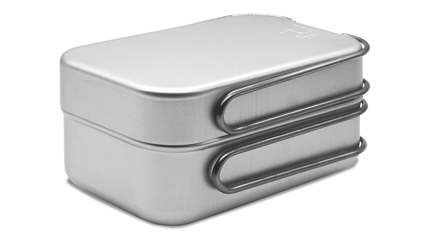 二陣飯盒 2層式 メスティン 水蒸気炊飯 クッカーセット 2段 アルミ