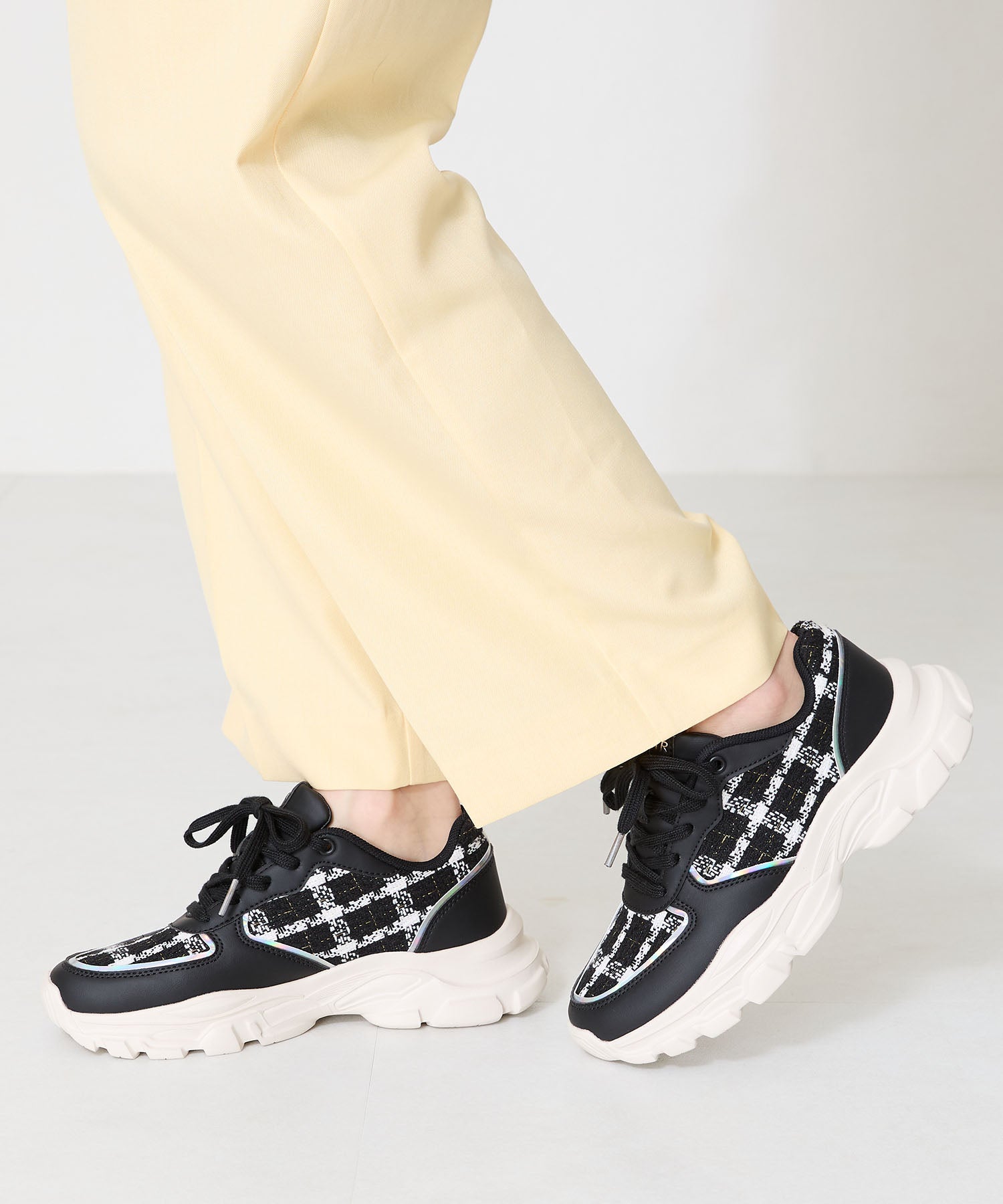 2WAYシューレースツイードスニーカー/OT3746 – ORIENTALTRAFFIC