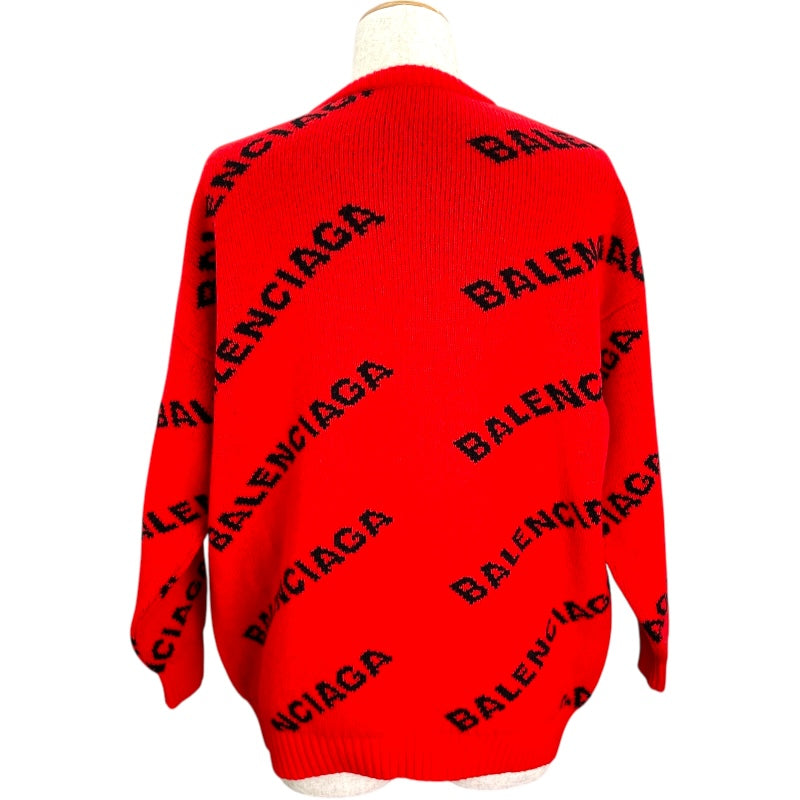 バレンシアガ BALENCIAGA オールオーバーロゴニットセーター 542601