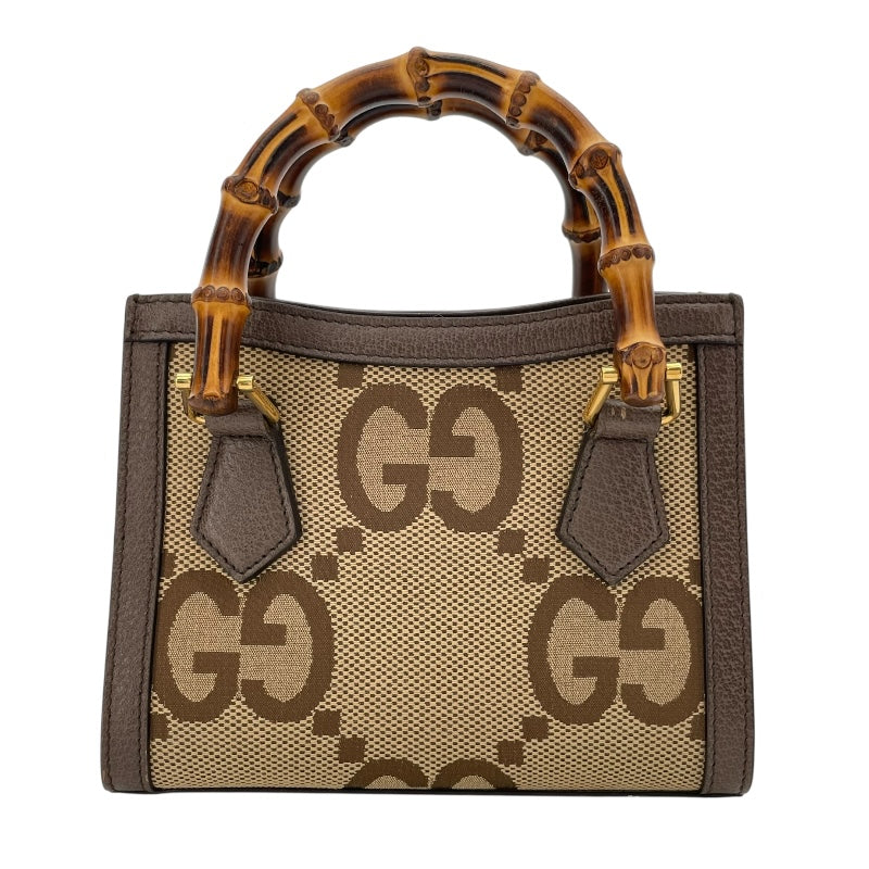 グッチ GUCCI ダイアナミニトートバッグ 355661 ブラウン ジャンボGG