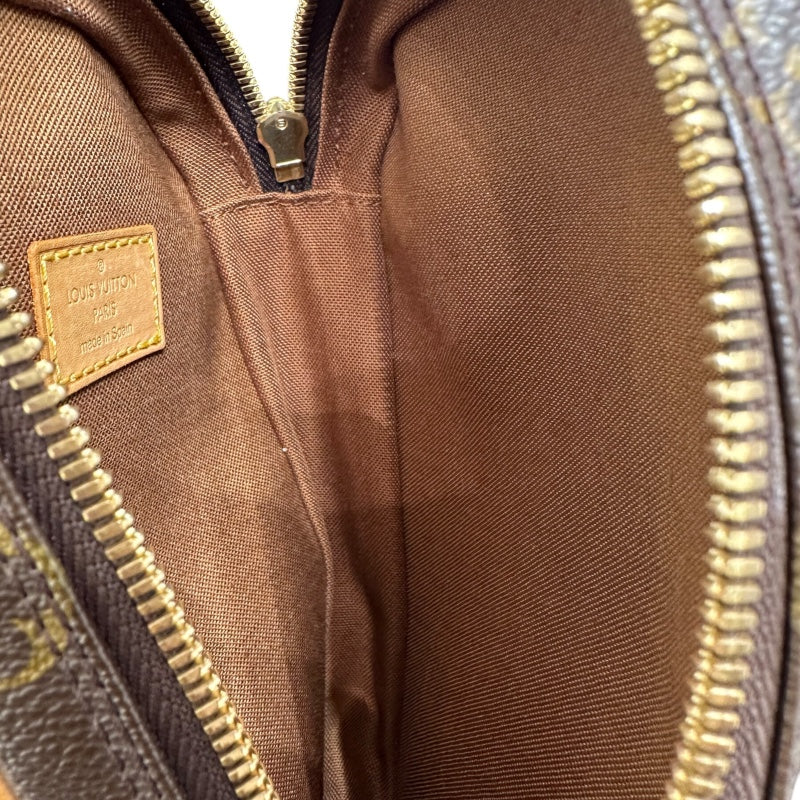 ルイ・ヴィトン LOUIS VUITTON ポシェットガンジュ ブラウン ゴールド