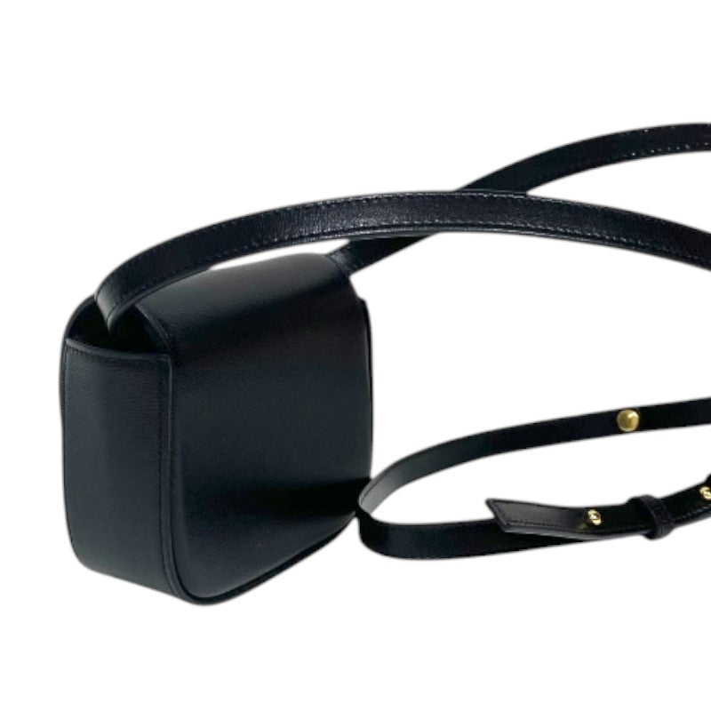 セリーヌ CELINE ミニ クロード 10I513 ブラック ボックスカーフ