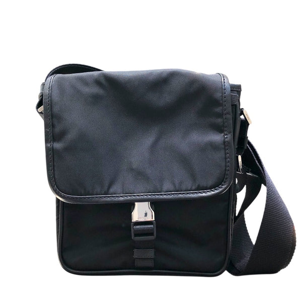 プラダ PRADA ナイロン ショルダーバッグ V167 ブラック ナイロン