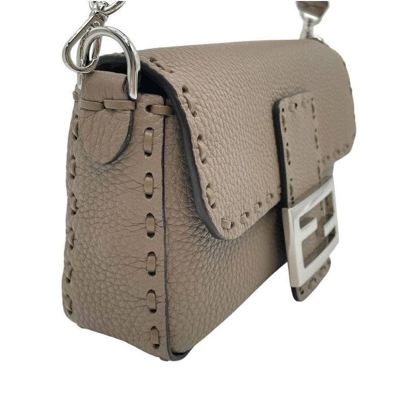 フェンディ FENDI セレリア バケットミニ 8BS017 グレー×SV金具 レザー