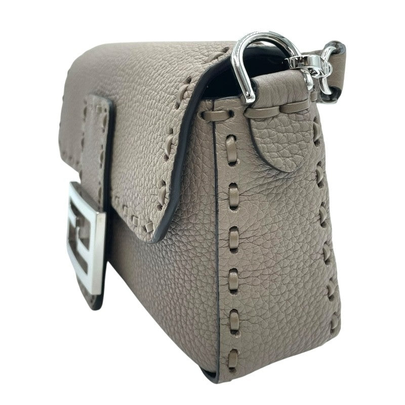 フェンディ FENDI セレリア バケットミニ 8BS017 グレー×SV金具 レザー