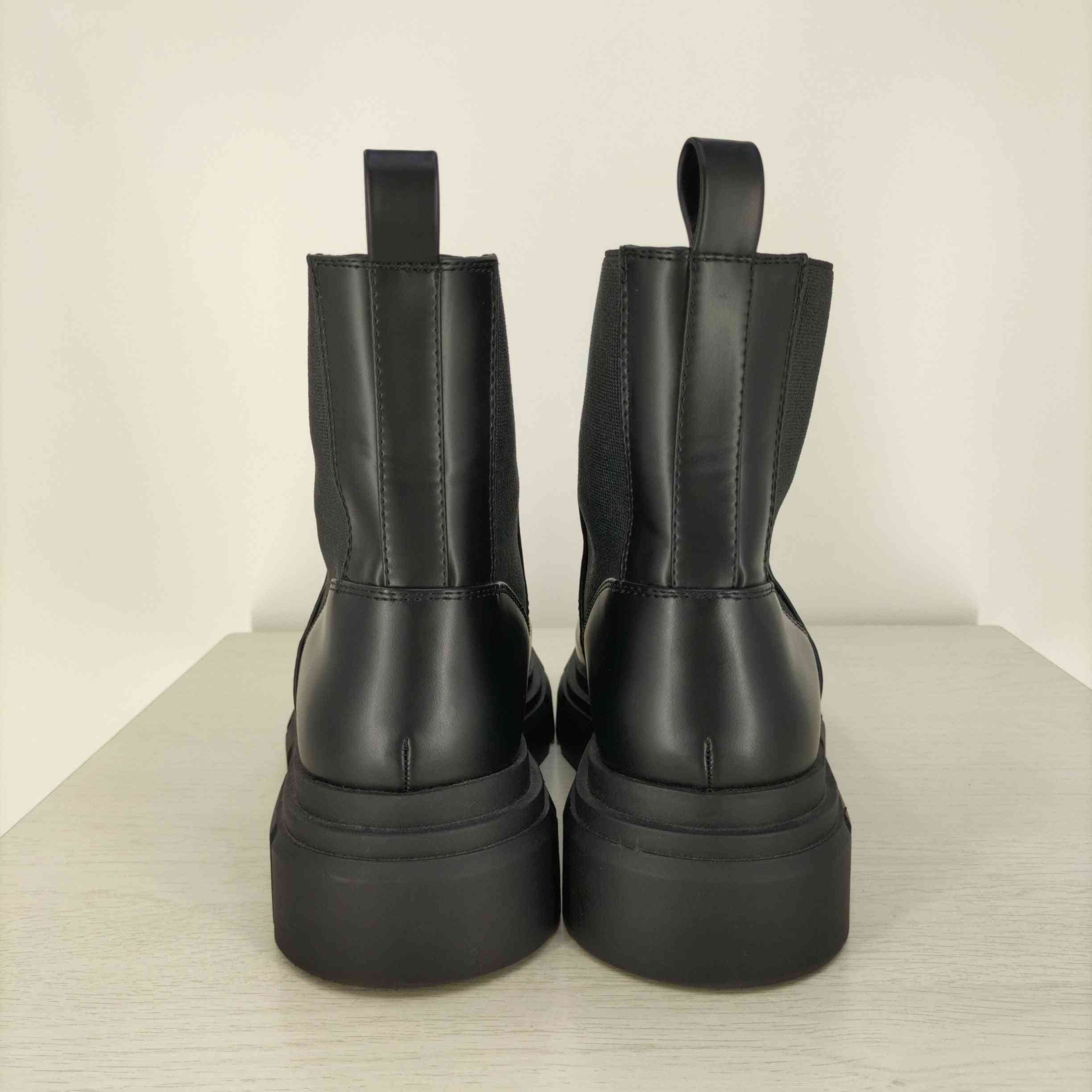 ザラ ZARA チャンキートラックソール チェルシーブーツ メンズ 42