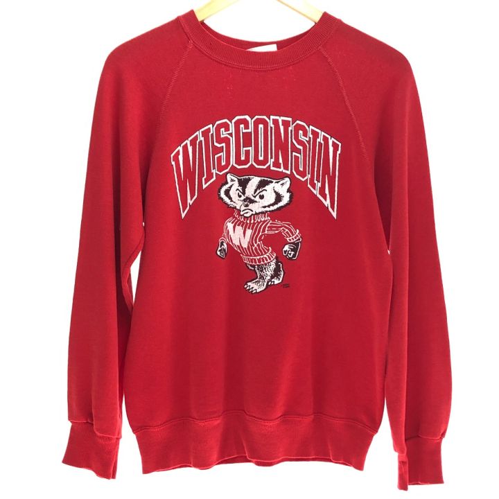 ベルバシーン ビンテージ スウェット ブルドッグ 赤 古着 70s Velva