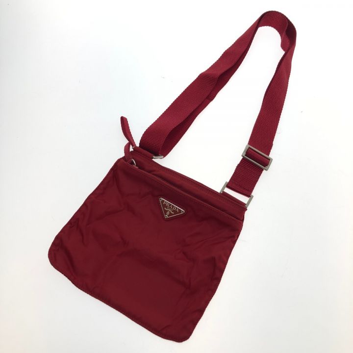 PRADA プラダ ショルダーバッグ ナイロン 本体のみ B7372 レッド