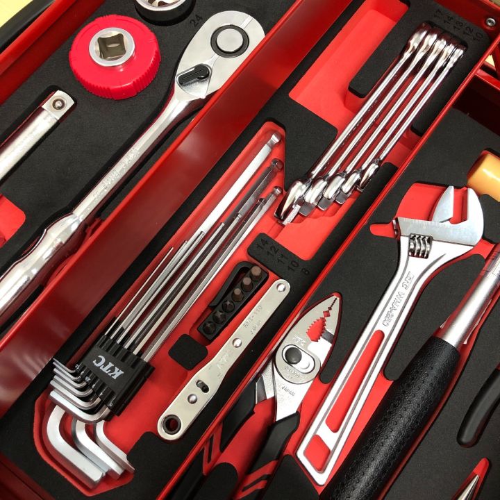 TONE KTC ツール52点セット BX331(TONE) SK45224WZR(KTC) レッド