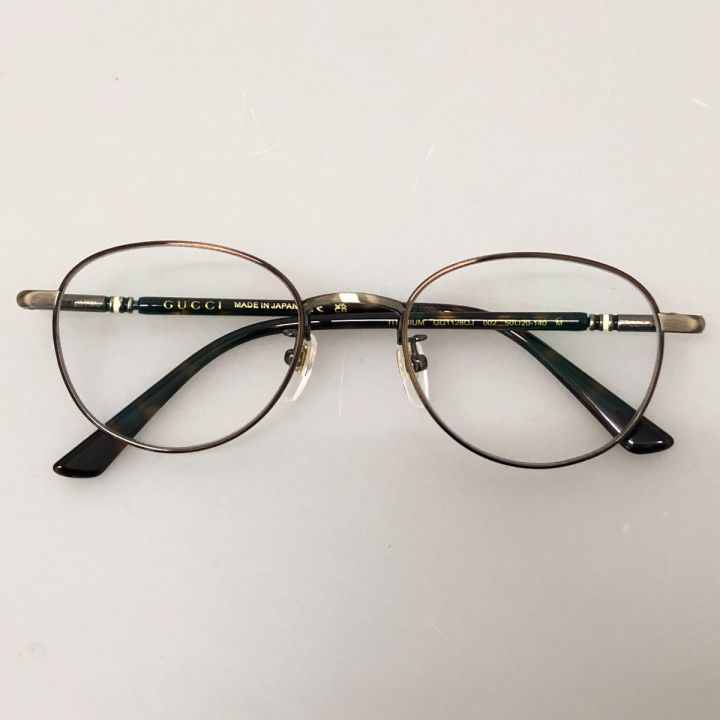 GUCCI グッチ メガネフレーム ボストン チタン GG1128OJ ブラウン