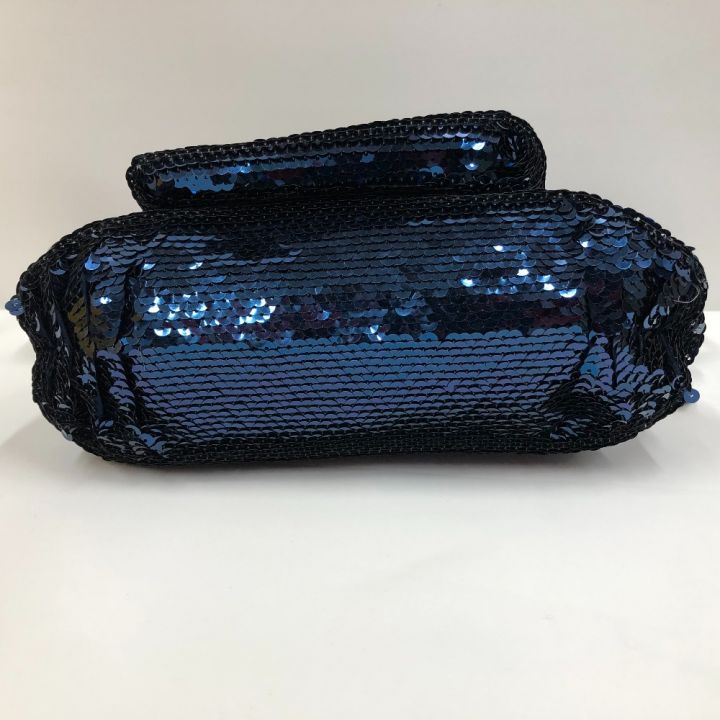 COACH コーチ ポピー 2WAYショルダーバッグ 15381 ブルー シークイン