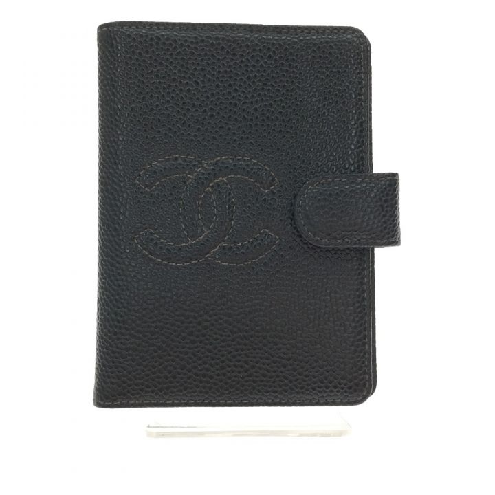 CHANEL シャネル メモカバー ノートカバー キャビアスキン ブラック