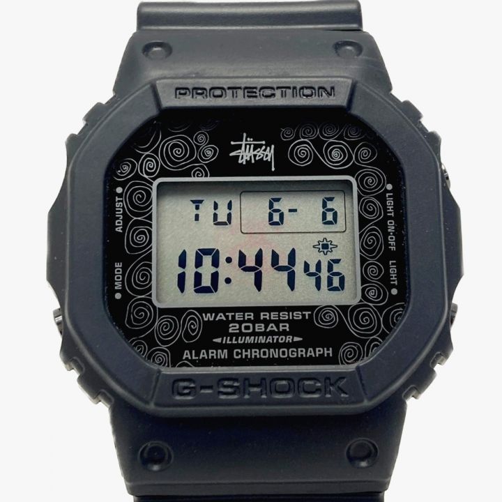 CASIO カシオ G-SHOCK×STUSSY コラボ 25周年記念 DW-5000ST-1JR