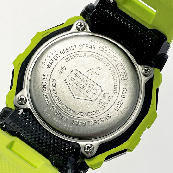 CASIO カシオ G-SHOCK G-SQUAD GBD-200-9JF ライムグリーン クォーツ