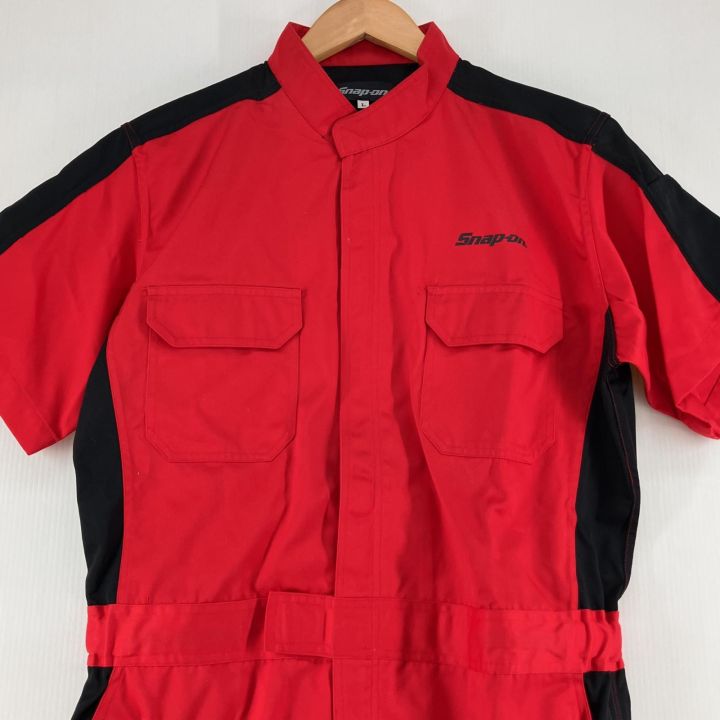 Snap-on スナップオン 半袖 作業用 つなぎ Lサイズ レッド - 中古工具