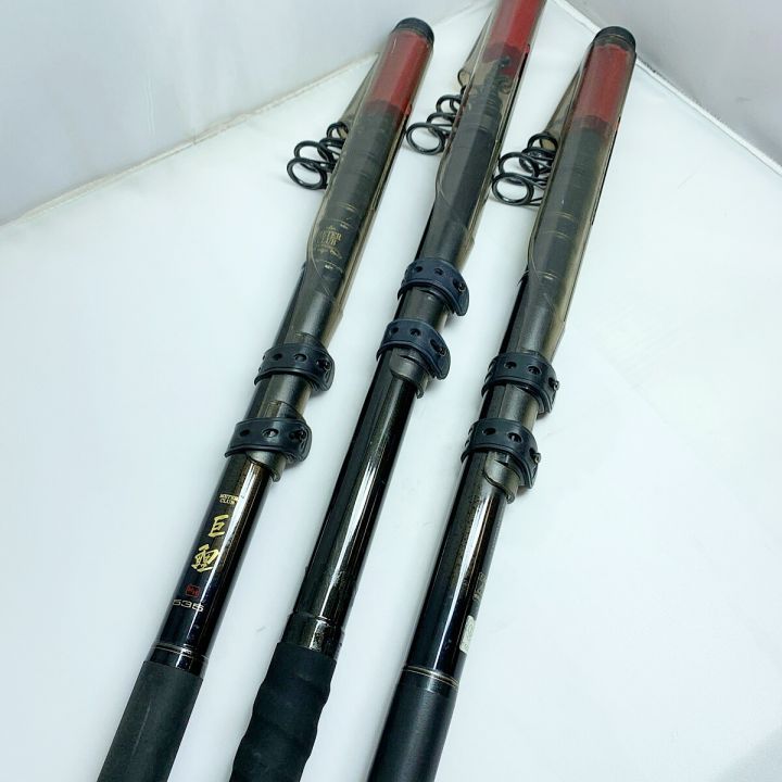 OLYMPIC インストラクター巨鯉竿520×1本 / METER CLUB巨鯉535×2本 計3