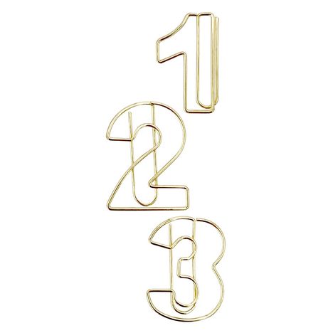 ゼムクリップ6P 数字 | 【公式】≪大量注文専門≫Can☆Doネットショップ