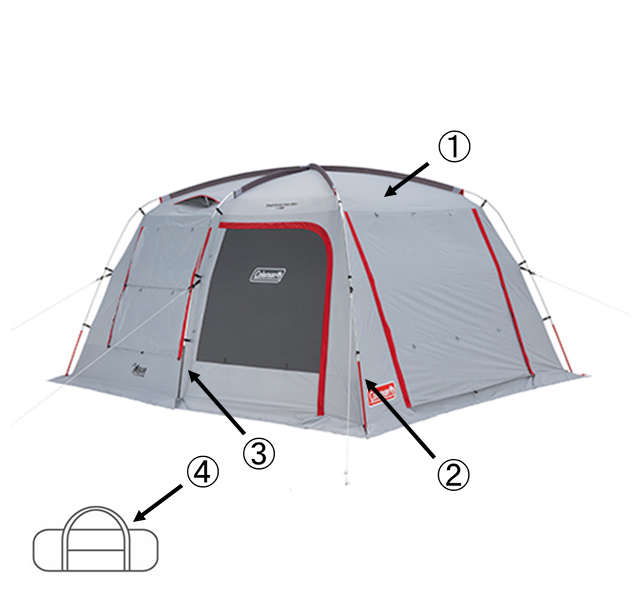 タフスクリーンタープ/400+用 メインポールの通販｜キャンプ用品の