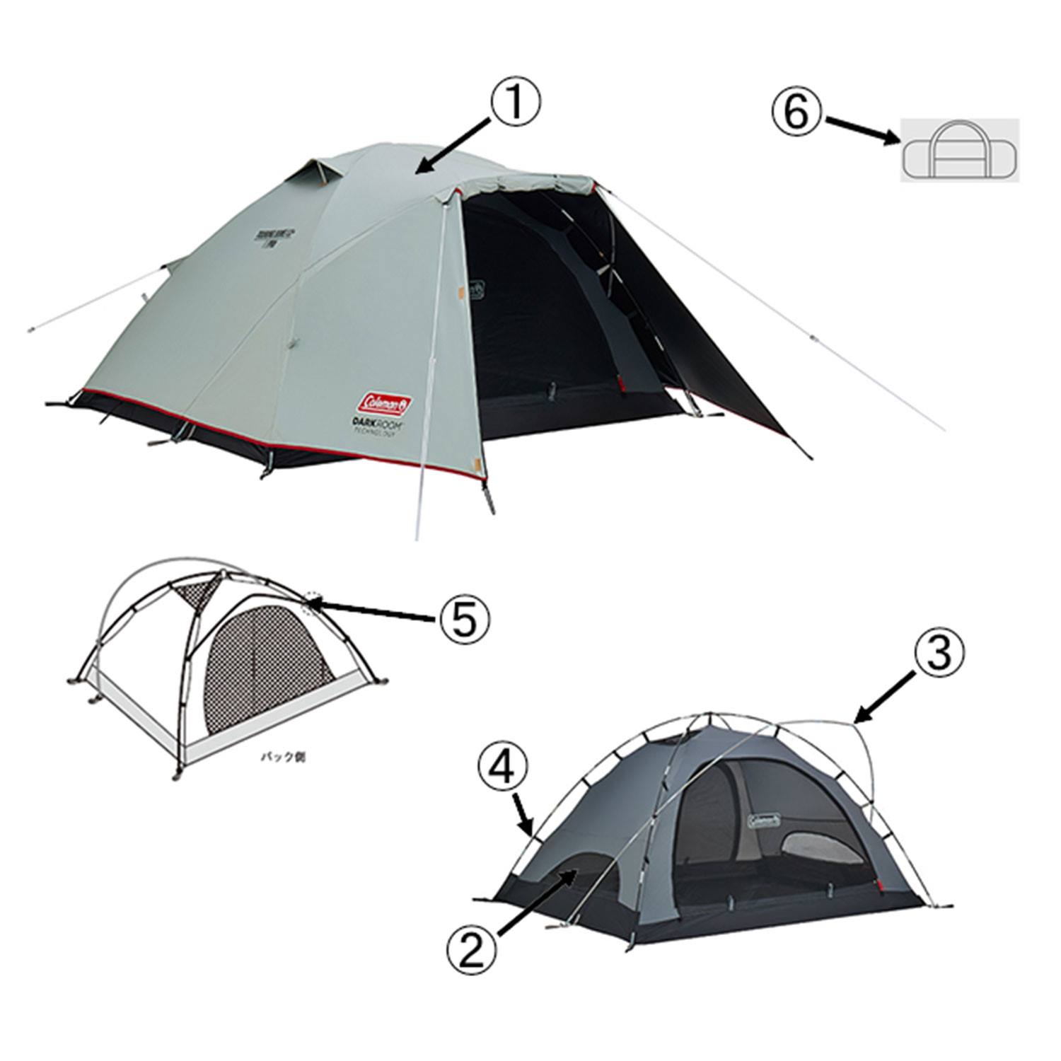 Coleman TOURING DOME/LX+ ブラック Coleman（コールマン） ツーリング