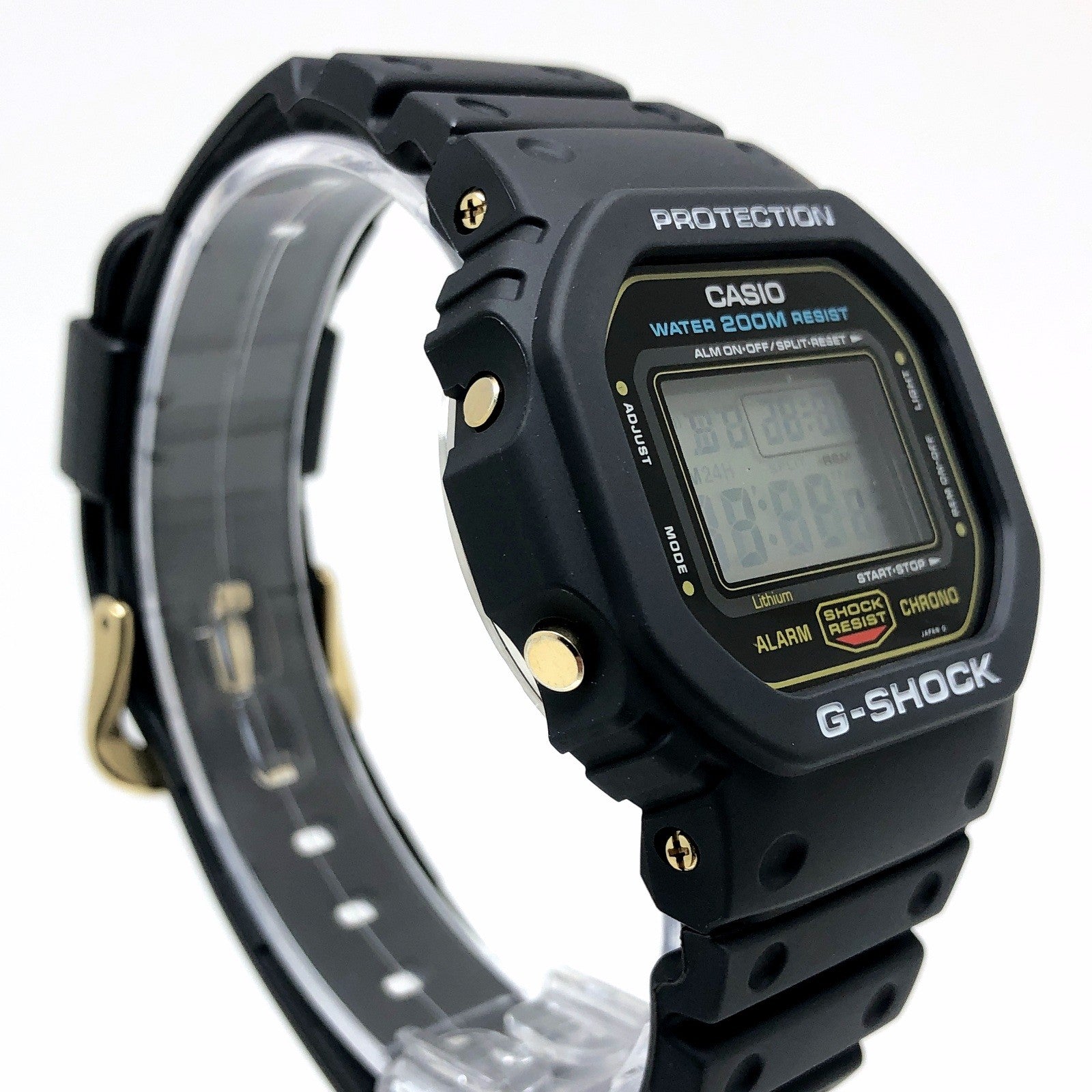 DW-5600C-9V 海外スピード レストア品 ゴールドVer. グリーン豆球 – G