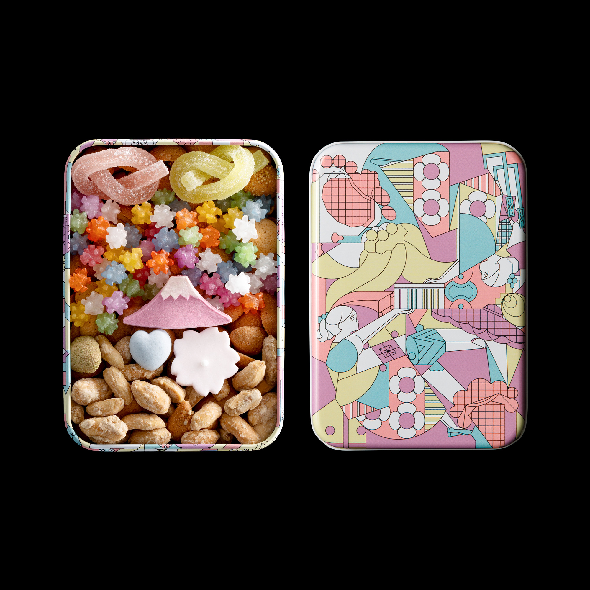 135周年限定缶 春の菊花（単品）| 銀座菊廼舎 冨貴寄(ふきよせ) | 銀座