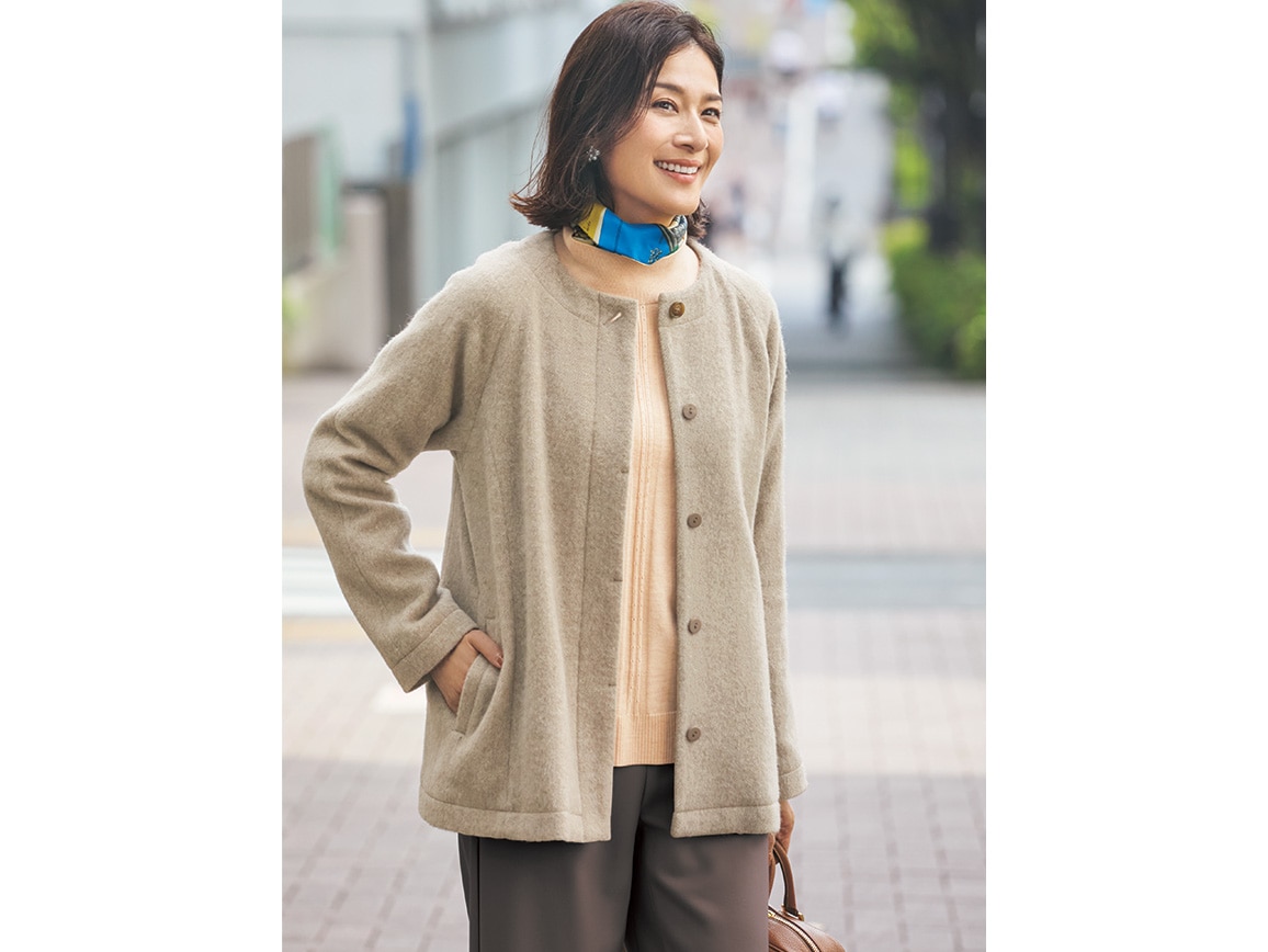 サスティナブルウールハーフコート(02_M 24_ベージュ): ｜ カタログ