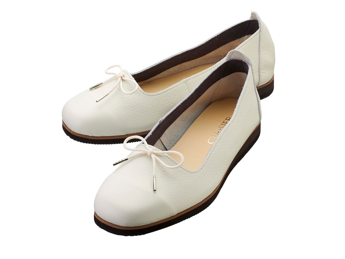 ナチュラルレザーバレエ(47_23.5cm 21_アイボリー): ｜ カタログ通販