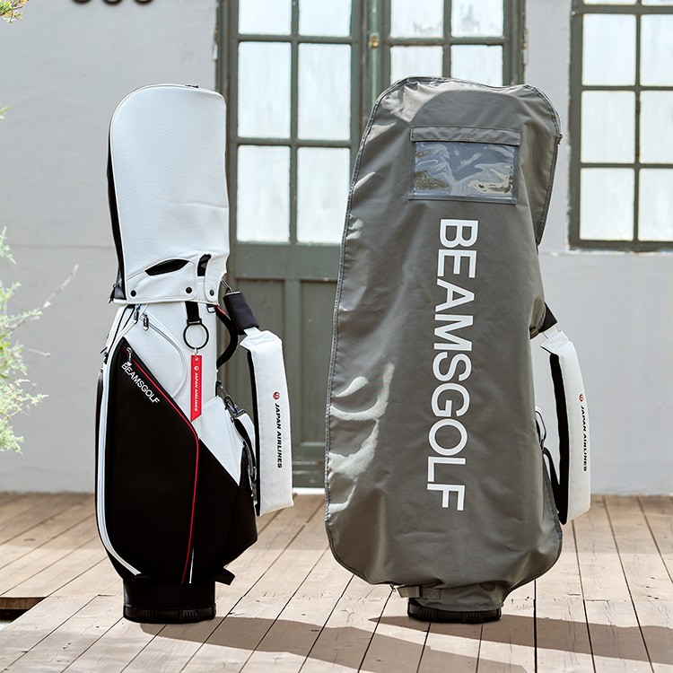 BEAMS GOLF] JALオリジナル キャディバッグ＆ツアープロヘッドカバー3