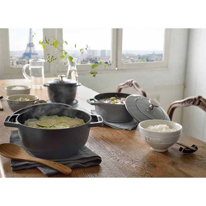 staub ストウブ Wa-NABE S 16cm ブラック 40501-000 両手 鋳物