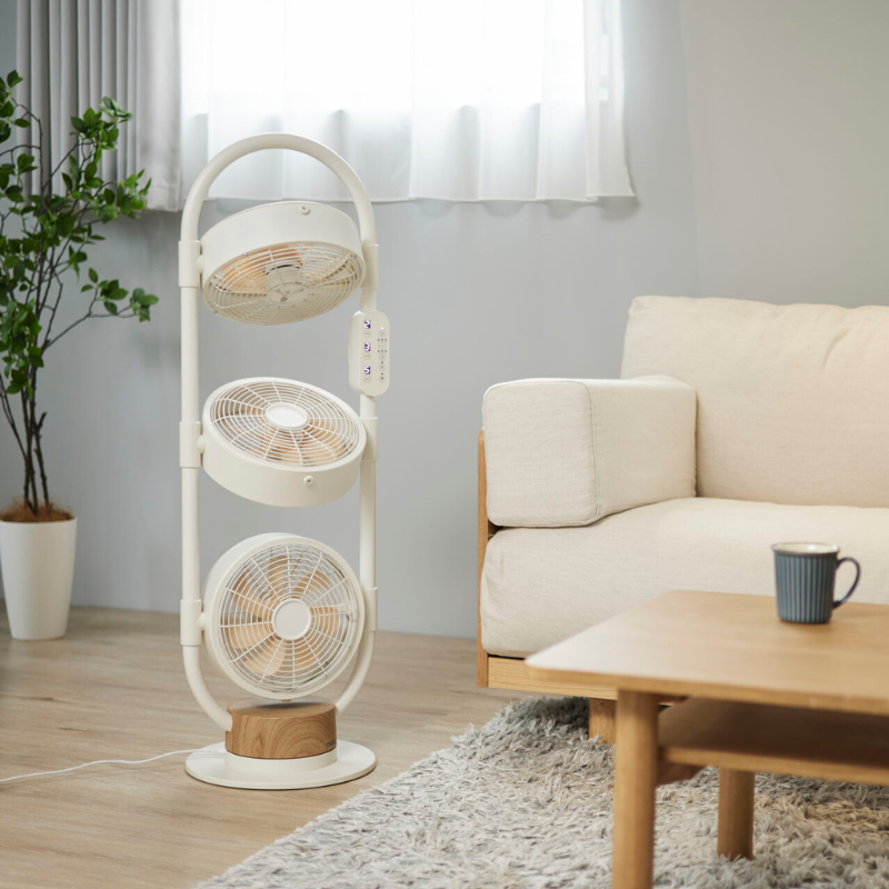 moku. マルチファン 3連 ホワイト MLF-3302/BM: ワイ・ヨット｜JAL