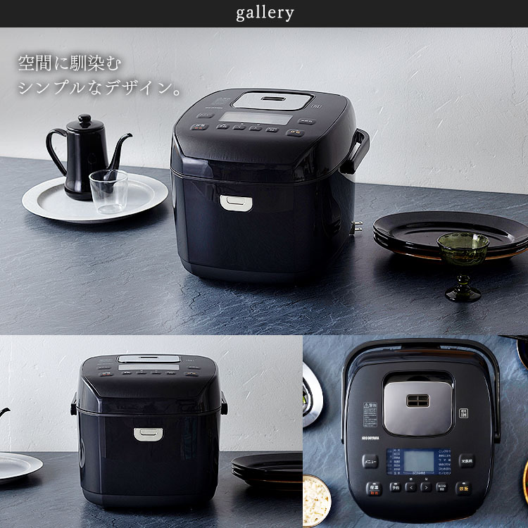 炊飯器 10合 圧力IH 40銘柄炊き RC-PD10-B 極厚火釜 ブラック