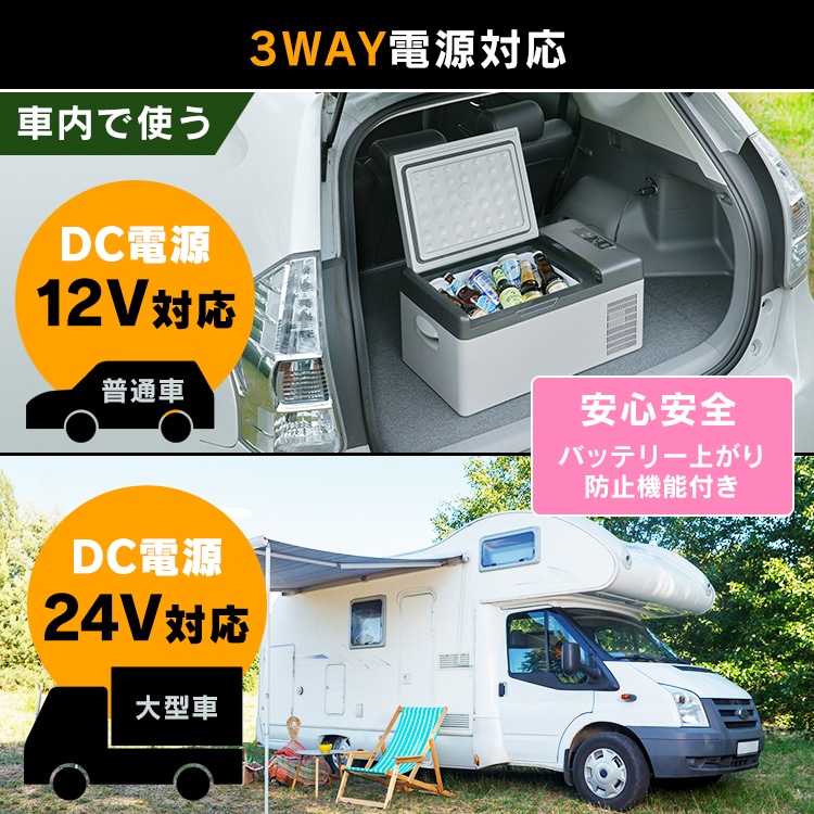 車載冷蔵庫 15L スマホ充電対応 PCR-15U-G