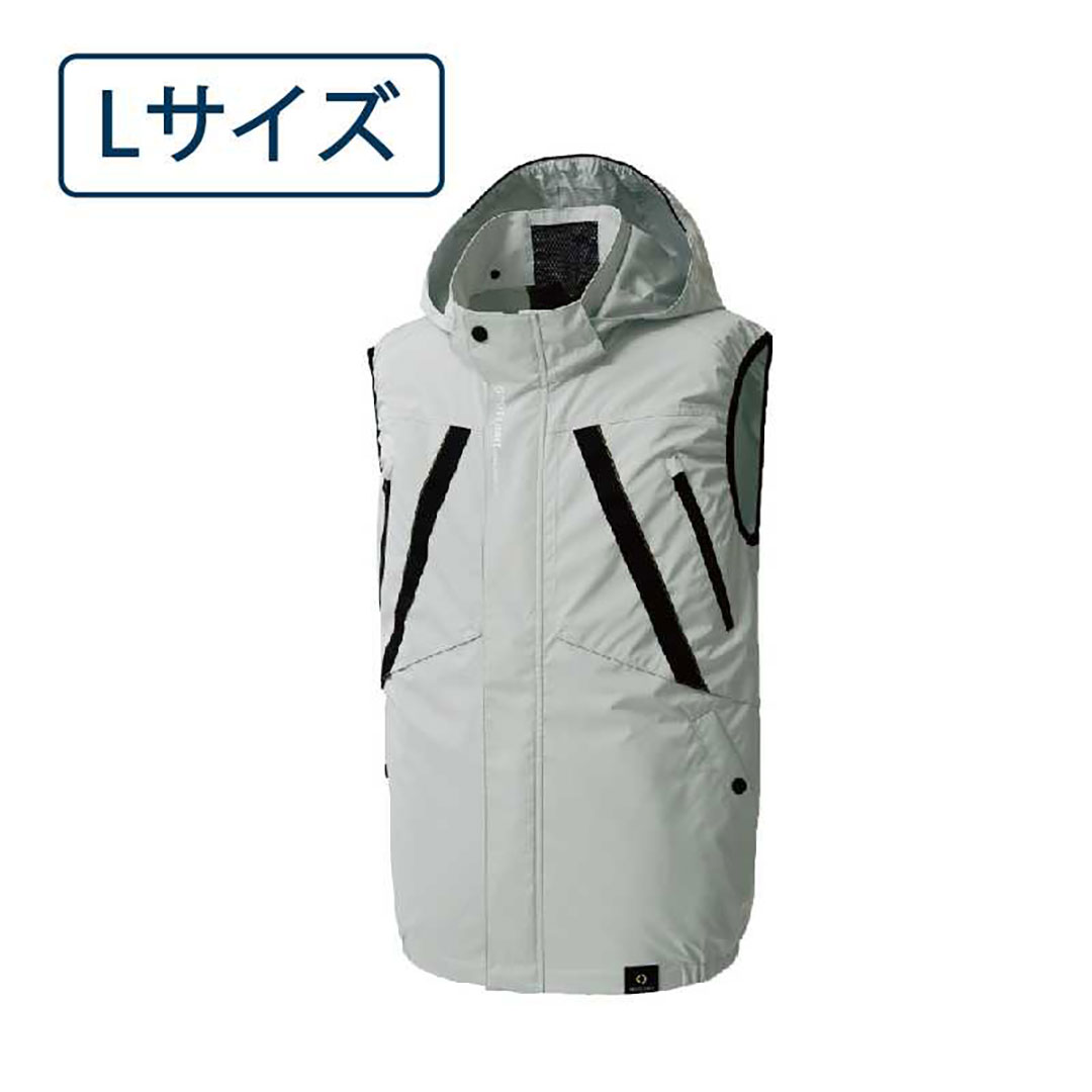 空調風神服 チタン加工 ベスト（服のみ） L シルバー KF92432