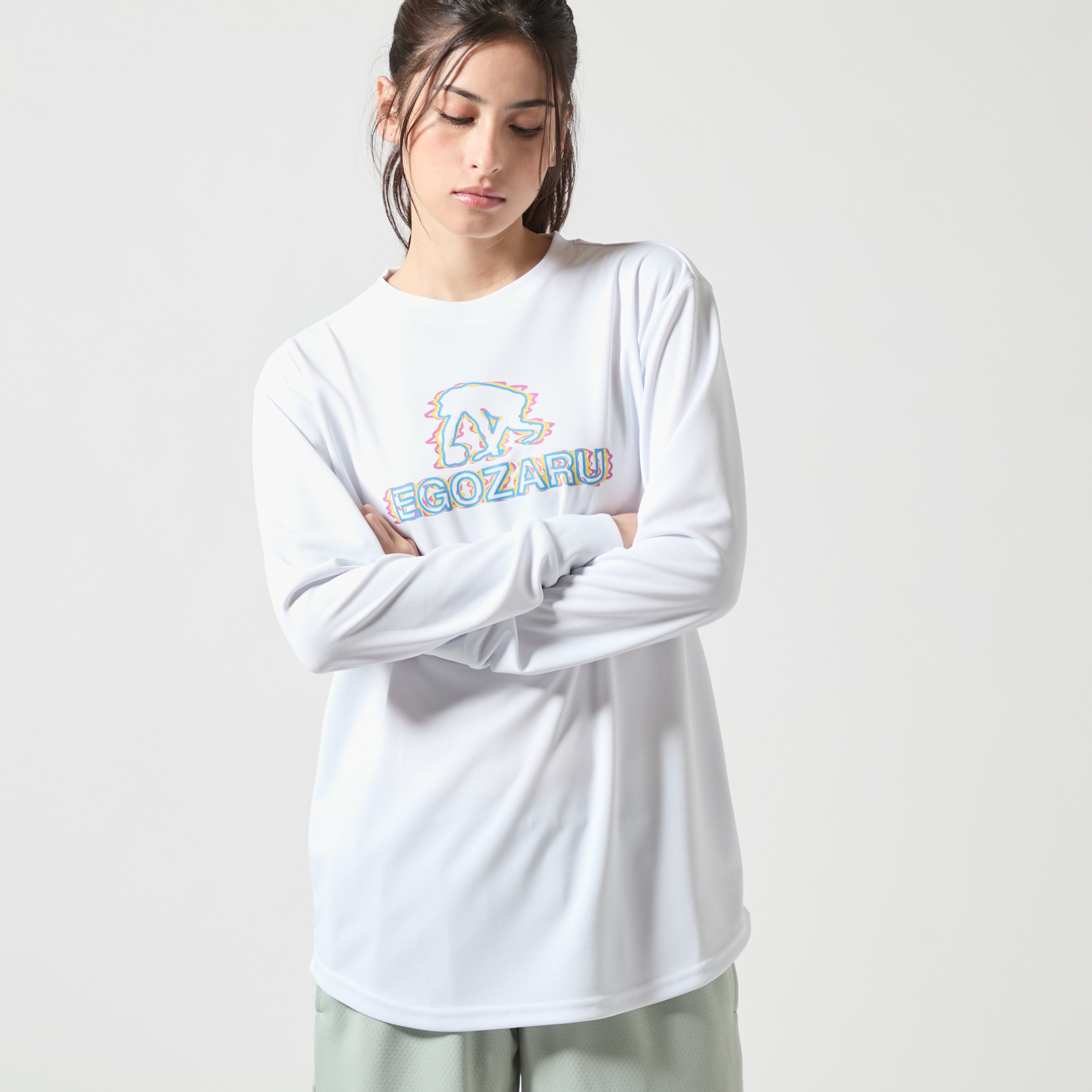 ディストーションロゴ ロングスリーブTシャツ – EGOZARU ONLINE STORE