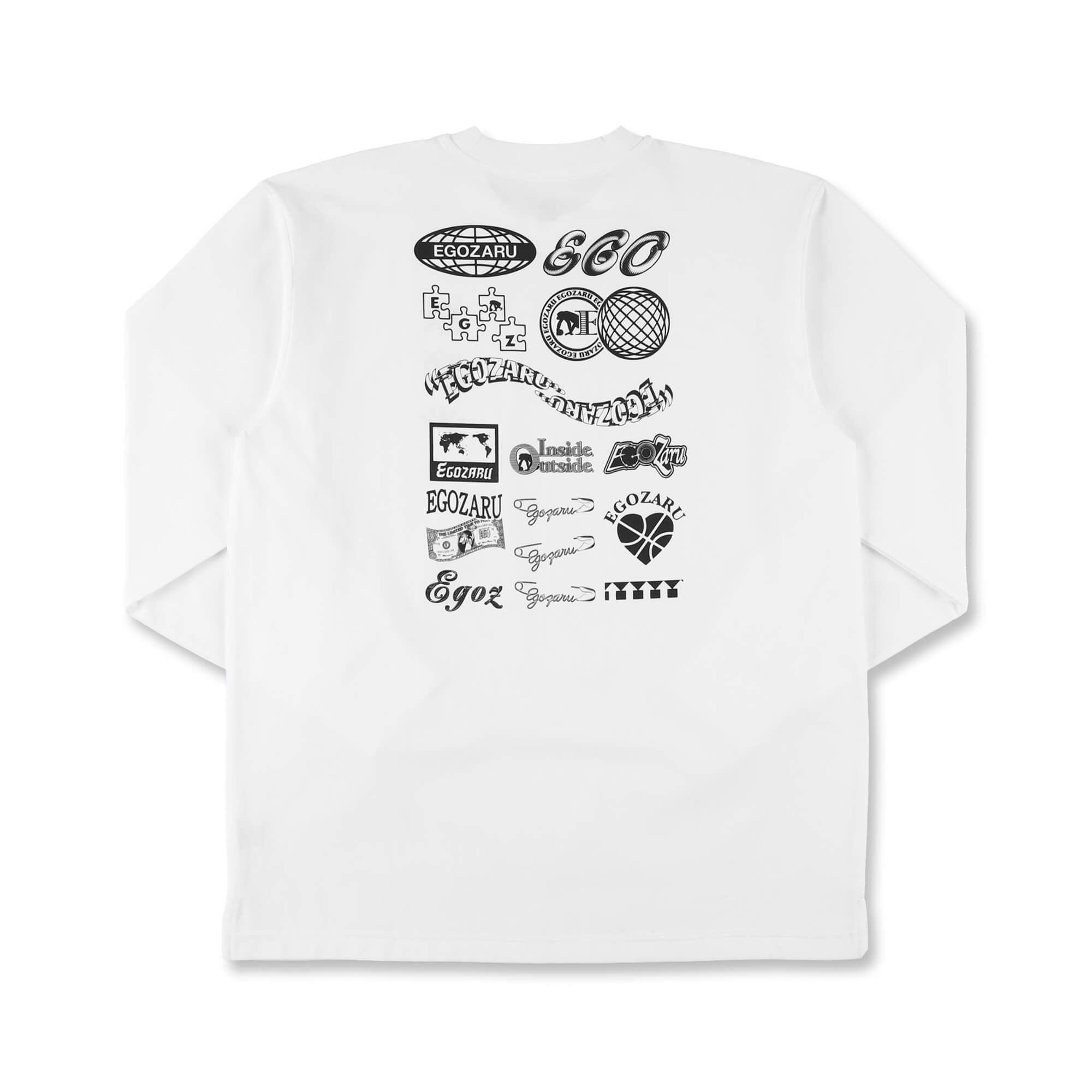 BIGシルエット アイコンバックプリント ロングスリーブTシャツ