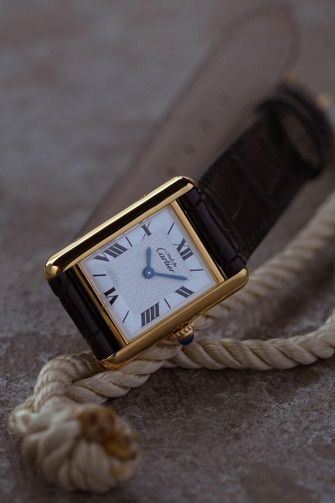 マスト ドゥ カルティエ/マストタンクSM/6点ホワイトローマンダイヤル