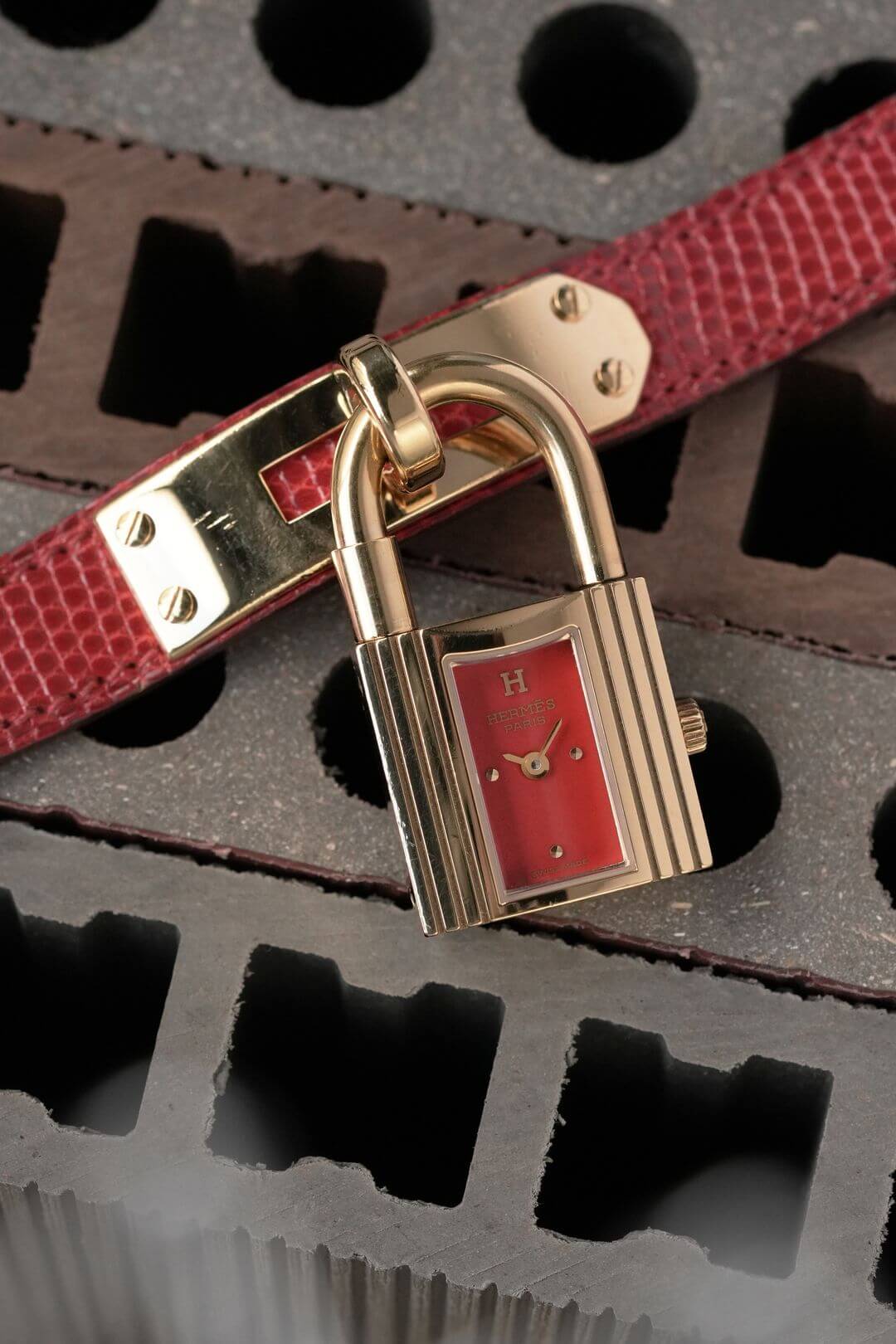 エルメス/ケリーウォッチ/レッドダイヤル/Hermes/Kelly Cadenas/Red