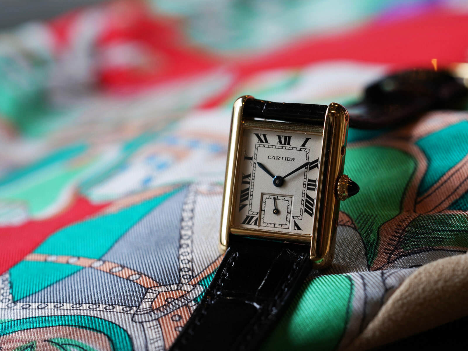 カルティエ/タンクルイカルティエSM/スモールセコンド/ホワイト