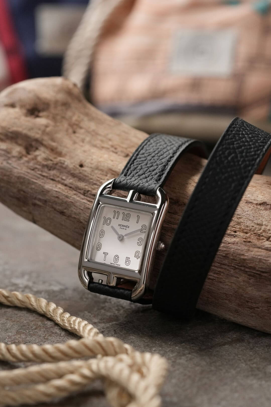 エルメス/ケープコッド ドゥブルトゥール/アラビアシルバーダイヤル