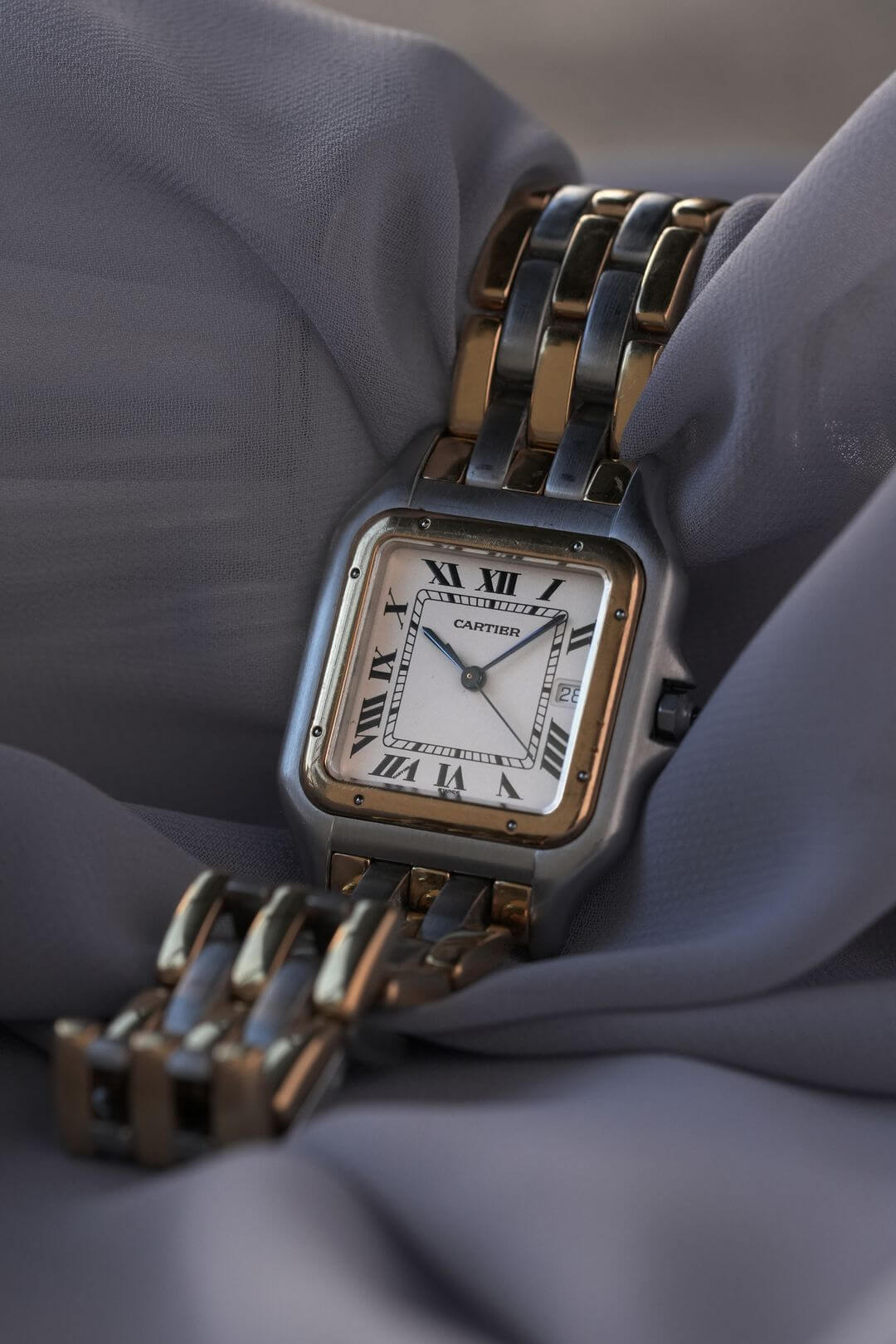 カルティエ/パンテール ドゥ カルティエLMデイトジャンボ/3ロウ