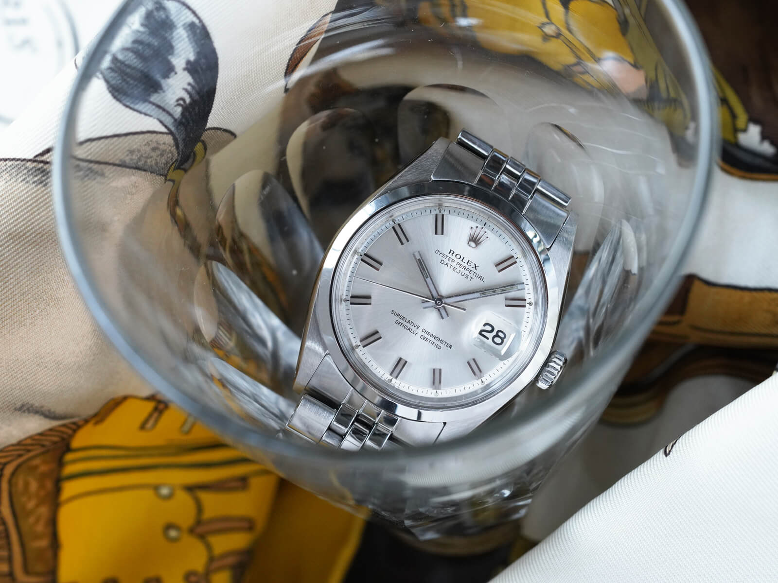 ロレックス/デイトジャスト/ワイドボーイシルバーダイヤル/クロノ