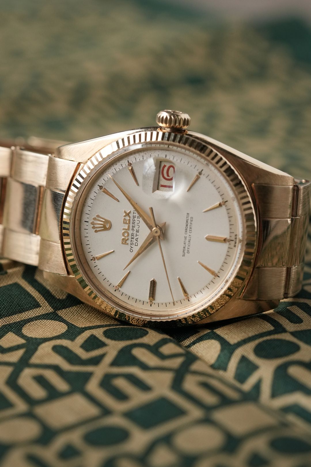 ロレックス/デイトジャスト/クサビホワイトダイヤル/クロノメーター