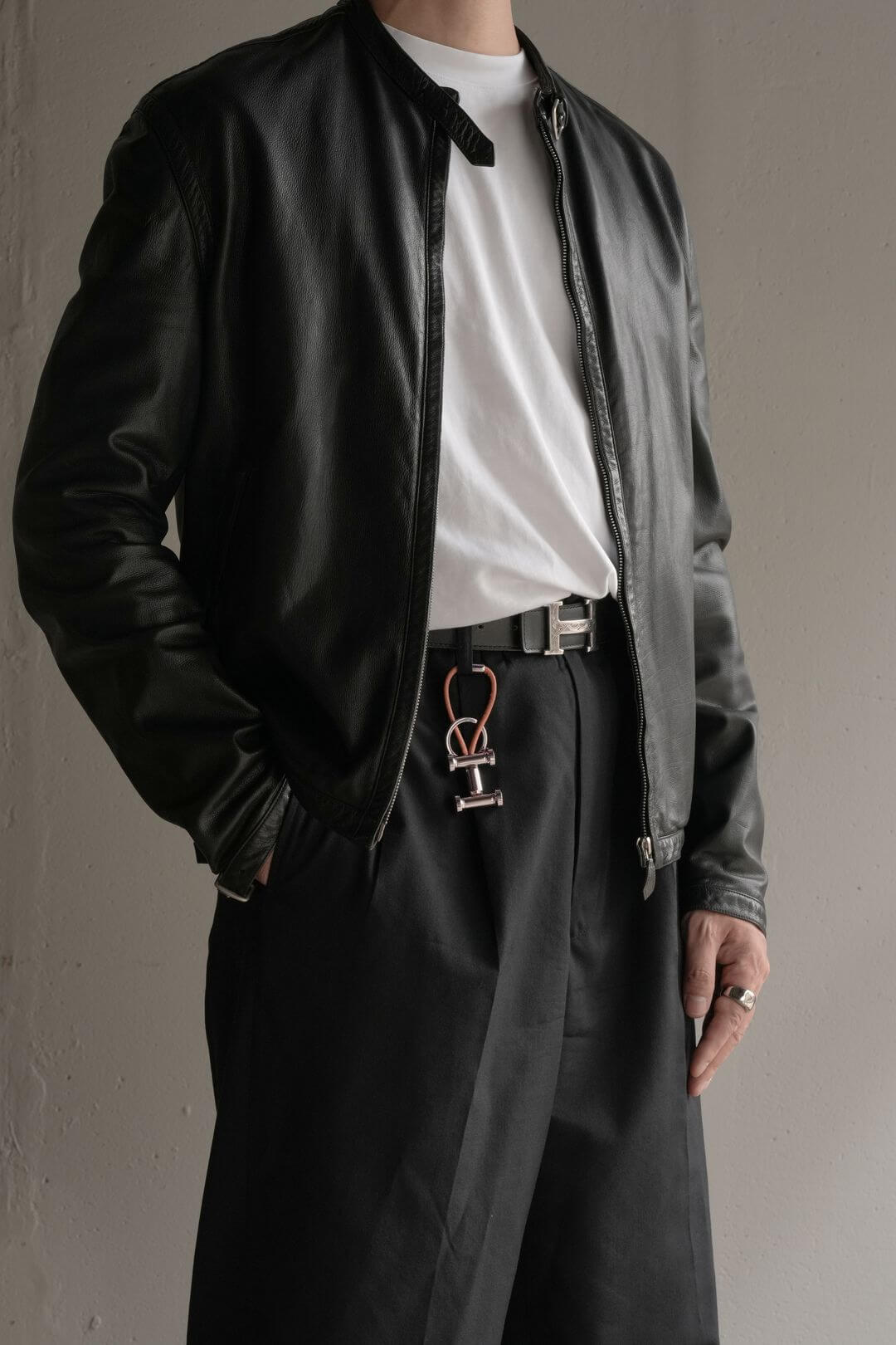 エルメス/モビールH/キーホルダー/Hermes/Mobile H/Key ring/Leather