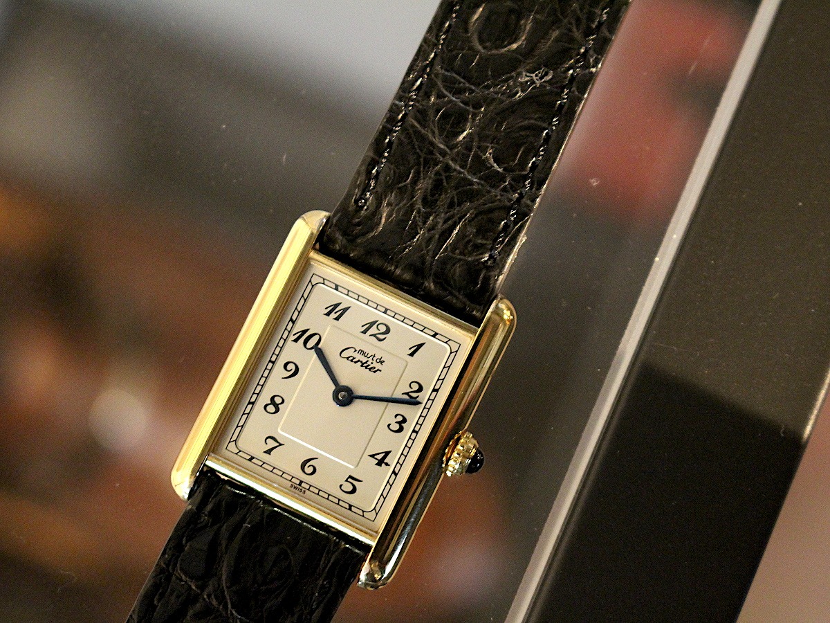 カルティエ/マストタンクLM/アラビア/ヴェルメイユ/QZ/Ref590005/80s