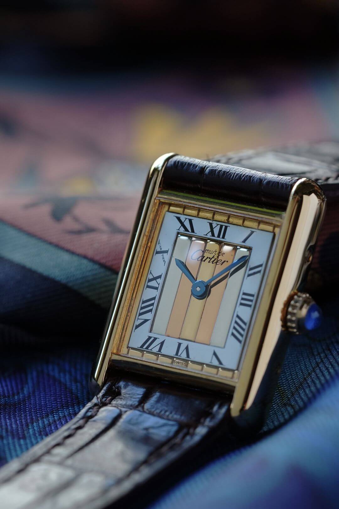 マスト ドゥ カルティエ/マストタンクSM/スリーカラーローマンダイヤル