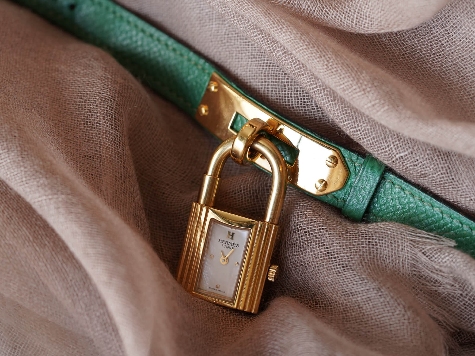 エルメス/ケリーウォッチ/ホワイトダイアル/Hermes/Kelly Cadenas