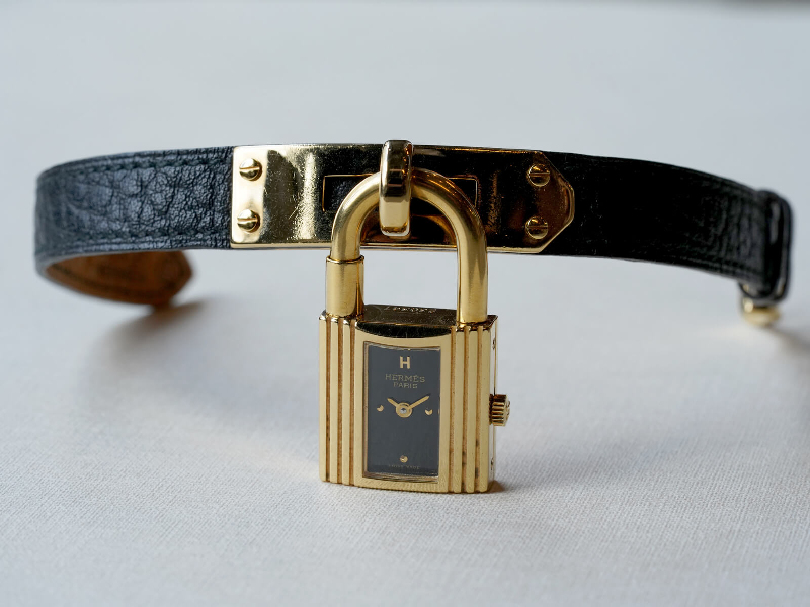 エルメス/ケリーウォッチ/ブラックダイヤル/Hermes/Kelly Cadenas